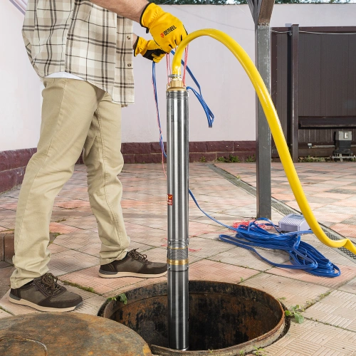 Скважинный насос DWC-3-60, центробежный, диаметр 3", 800 Вт, 3300 л/ч, напор 60 м Denzel по ценам производителя в Челябинске с доставкой по всей России