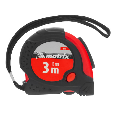 Рулетка Status Magnet fixation,3 м х 16 мм,обрезиненный корпус,зацеп с магнитом Matrix по ценам производителя в Челябинске с доставкой по всей России