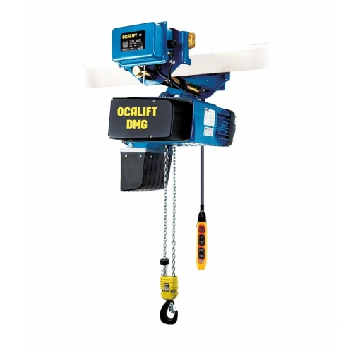 Таль электрическая цепная ТЭЦ OCALIFT DMG 1002D 1000кг 6м 4/1м/мин, передвижная 11м/мин, 380в купить в Москве с доставкой по всей России | ProtosMarket.ru