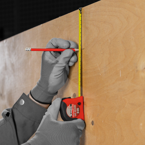 Рулетка Double fixation,3 м х 16 мм,обрезиненный корпус,двойная плавная фиксация Matrix по ценам производителя в Челябинске с доставкой по всей России