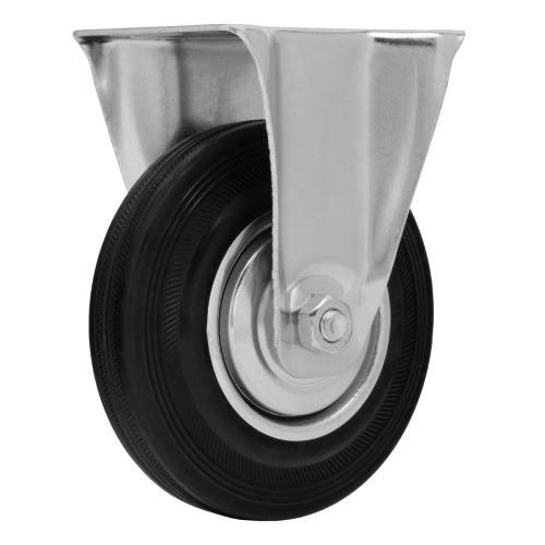 Колесо неповоротное D 125 мм, крепление  платформенное Сибртех по ценам производителя в Челябинске с доставкой по всей России