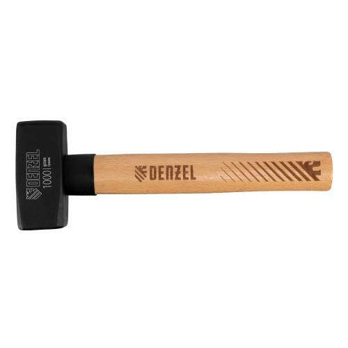 Кувалда, 1000 г, кованая головка, буковая рукоятка Denzel по ценам производителя в Челябинске с доставкой по всей России