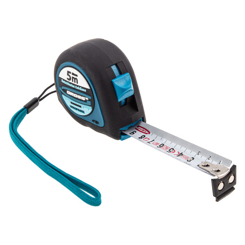Рулетка "Ergonomisch",5 м x 25 мм,магнитный обрезиненный зацеп Gross по ценам производителя в Челябинске с доставкой по всей России