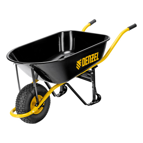 Тачка строительная, усиленная, объем 130 л, 230 кг, колесо 15х6.00-6 Denzel по ценам производителя в Челябинске с доставкой по всей России