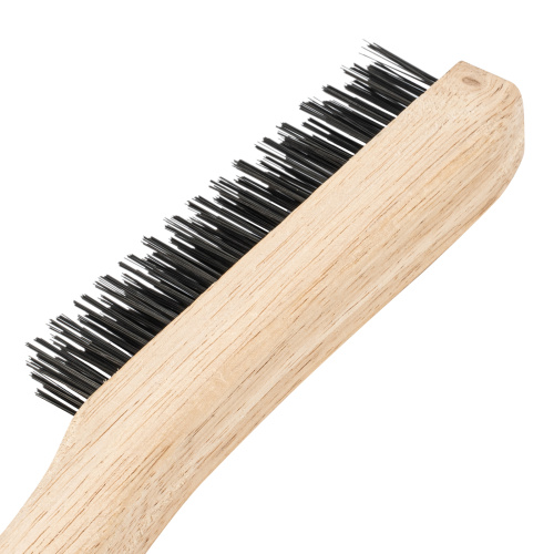 Щетка зачистная четырехрядная, закаленная прямая проволока с деревянной ручкой Сибртех по ценам производителя в Челябинске с доставкой по всей России