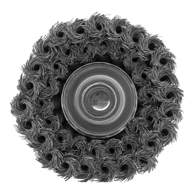 Щетка для УШМ, 100 мм, М14, "чашка", двухрядная, крученая проволока 0.35 мм Matrix по ценам производителя в Челябинске с доставкой по всей России