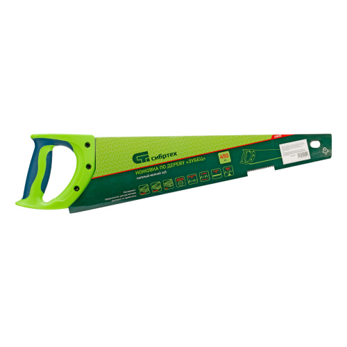 Ножовка по дереву"Зубец" для точных пильных работ, 450 мм, каленый зуб 2D, 14 TPI, двухкомпонентная рукоятка Сибртех по ценам производителя в Челябинске с доставкой по всей России