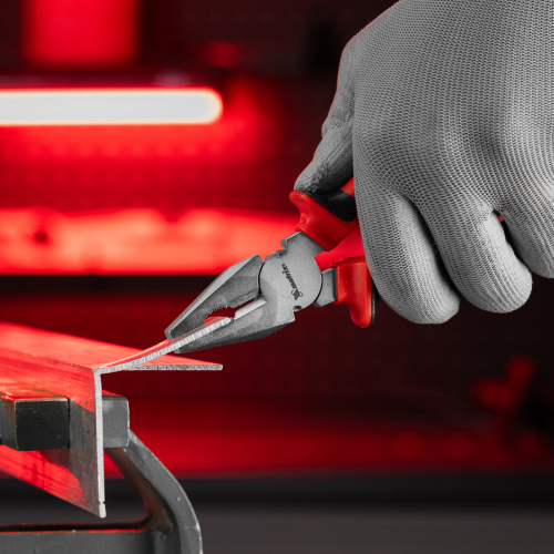 Плоскогубцы Nickel, 160 мм, никелированные, двухкомпонентные рукоятки Matrix по ценам производителя в Челябинске с доставкой по всей России