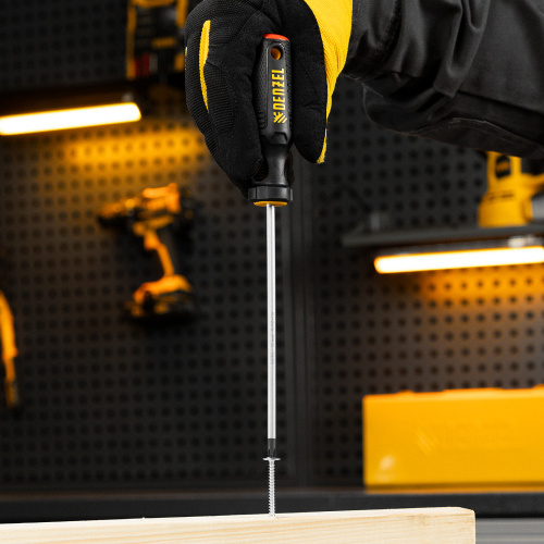 Отвертка, PH1х150 мм, S2, 3к рукоятка Denzel по ценам производителя в Челябинске с доставкой по всей России