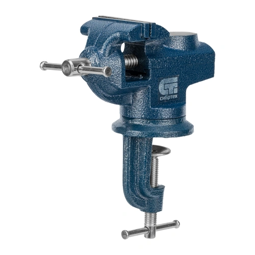 Тиски слесарные, настольные, поворотные, ширина рабочих губок 65 мм, наковальня Сибртех по ценам производителя в Челябинске с доставкой по всей России