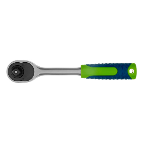 Ключ-трещотка 3/8", 45 зубьев, с быстрым сбросом, матовый хром Сибртех по ценам производителя в Челябинске с доставкой по всей России