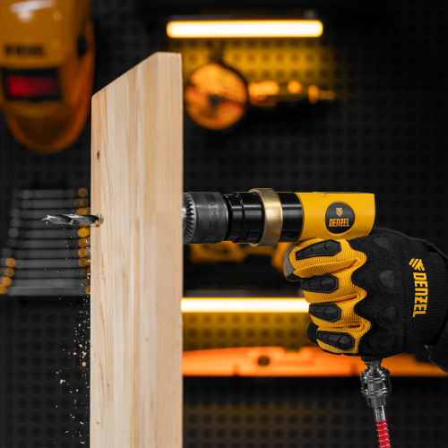 Пневматическая дрель PD500, 500 об/мин, 114 л/мин, 13 мм Denzel по ценам производителя в Челябинске с доставкой по всей России