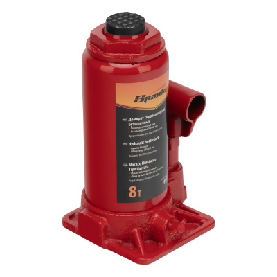 Домкрат гидравлический бутылочный, 8 т, h подъема 200-385 мм Sparta купить в Москве с доставкой по всей России | ProtosMarket.ru