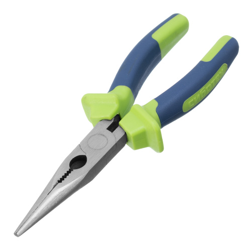 Длинногубцы прямые, 180 мм, двухкомпонентные рукоятки Сибртех по ценам производителя в Челябинске с доставкой по всей России