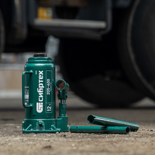 Домкрат гидравлический бутылочный, 12 т, 205-400 мм Сибртех по ценам производителя в Челябинске с доставкой по всей России