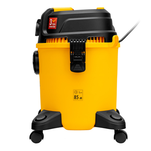 Пылесос строительный RVC20, 1400 Вт, бак 20 л, шланг 3 м, розетка с автосинхр. Denzel по ценам производителя в Челябинске с доставкой по всей России