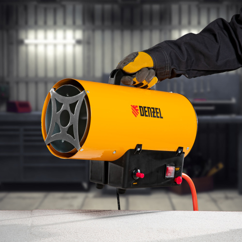 Газовая тепловая пушка GHG-15, 15 кВт, 500 м3/ч, пропан-бутан Denzel по ценам производителя в Челябинске с доставкой по всей России