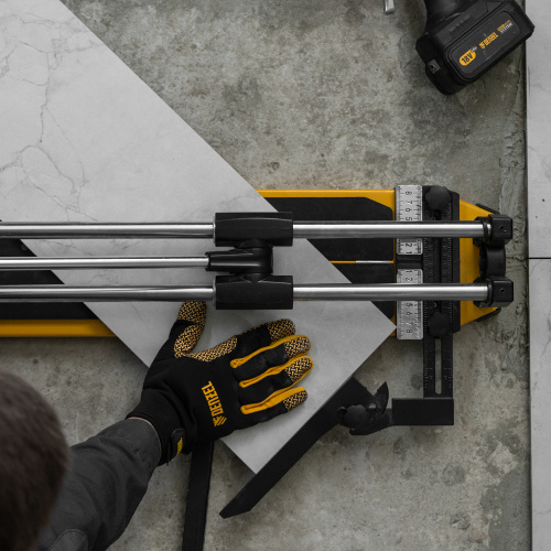 Плиткорез 800х14мм, цельнометал. напр., каретка на подш., стальная станина, рукоятка-пенал Denzel по ценам производителя в Челябинске с доставкой по всей России