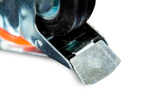 Колесо поворотное резина SCb 63 160 мм с тормозом (Y) по ценам производителя в Челябинске с доставкой по всей России