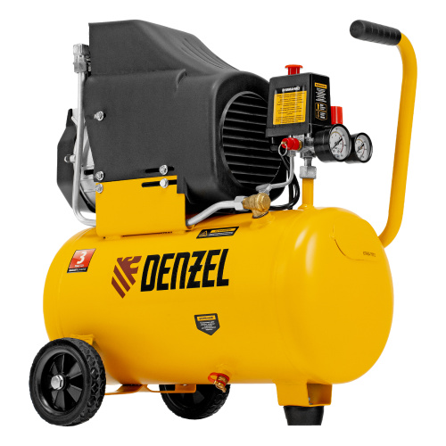 Компрессор воздушный DLC1300/24 безмасляный 1.3 кВт, 24 литра, 206 л/мин Denzel по ценам производителя в Челябинске с доставкой по всей России