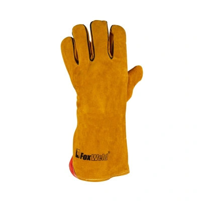 Краги кожаные термостойкие FOXWELD "Защитник" КС-03 по ценам производителя в Челябинске с доставкой по всей России