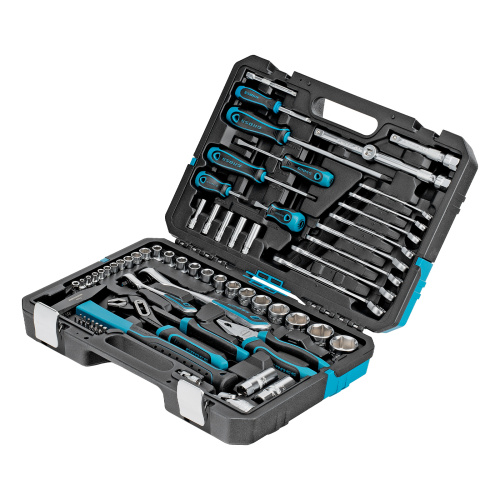 Набор инструментов, 1/4", 1/2", CrV, 120 зубьев, 76 предметов Gross по ценам производителя в Челябинске с доставкой по всей России