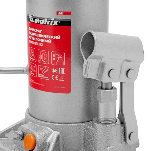 Домкрат гидравлический бутылочный, 12 т, h подъема 230-465 мм Matrix по ценам производителя в Челябинске с доставкой по всей России