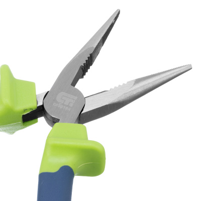 Длинногубцы прямые, 160 мм, двухкомпонентные рукоятки Сибртех по ценам производителя в Челябинске с доставкой по всей России