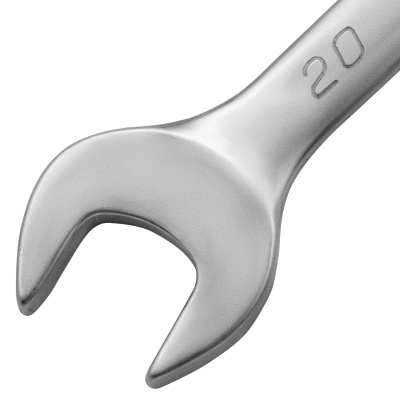 Ключ комбинированный, 20 мм, CrV, матовый хром Matrix по ценам производителя в Челябинске с доставкой по всей России