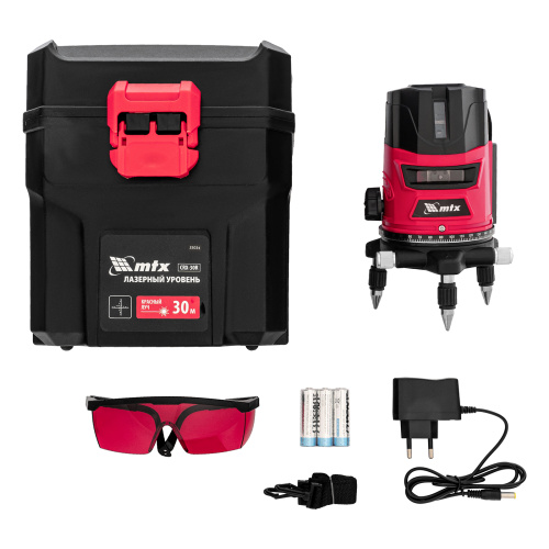 Лазерный уровень CRL-30R, 30 м, красный луч, батарейки, резьба 5/8" MTX по ценам производителя в Челябинске с доставкой по всей России