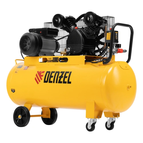 Компрессор воздушный BCV2200/100, ременный привод, 2.2 кВт, 100 литров, 370 л/мин Denzel по ценам производителя в Челябинске с доставкой по всей России