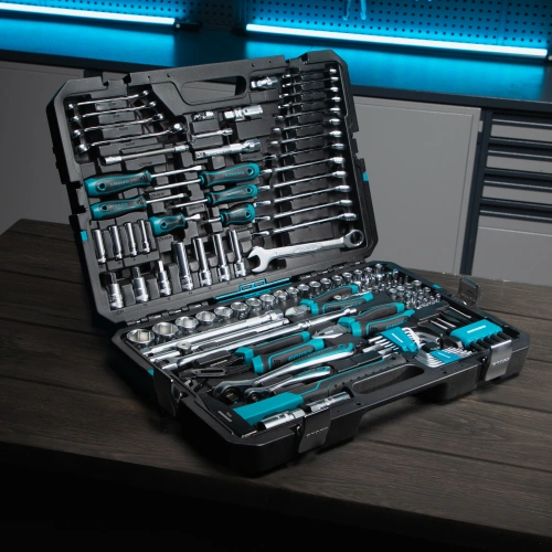 Набор инструментов, 1/4", 1/2", CrV, 120 зубьев, 115 предметов Gross по ценам производителя в Челябинске с доставкой по всей России