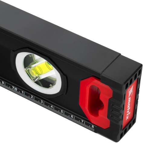 Уровень алюминиевый, усиленный, фрезерованный, 3 глазка, двухкомпонентные рукоятки, 800 мм Matrix по ценам производителя в Челябинске с доставкой по всей России