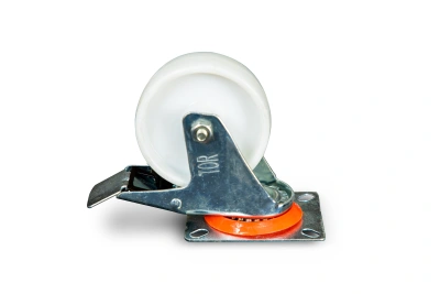 Колесо поворотное полипропилен SRCnb 42 100 мм с тормозом (N) купить в Москве с доставкой по всей России | ProtosMarket.ru