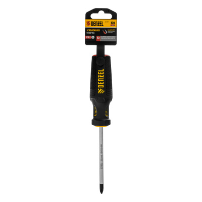 Отвертка, PH2х100 мм, S2, 3к рукоятка Denzel по ценам производителя в Челябинске с доставкой по всей России