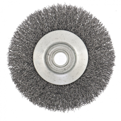 Щетка для УШМ, 100 мм, М14, "тарелка", витая проволока Сибртех по ценам производителя в Челябинске с доставкой по всей России