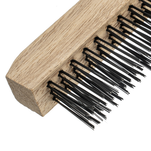 Щетка зачистная трехрядная, закаленная прямая проволока с деревянной ручкой Сибртех по ценам производителя в Челябинске с доставкой по всей России