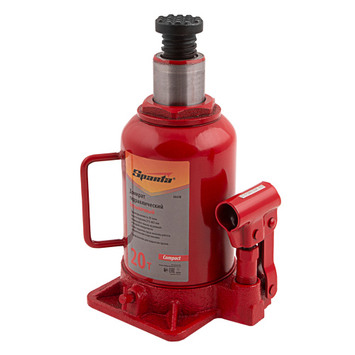 Домкрат гидравлический бутылочный 20 т, h подъема 215-405 мм Sparta Compact по ценам производителя в Челябинске с доставкой по всей России
