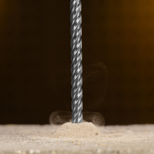 Бур по бетону, цельная крестовая пластина, 10x265 мм, SDS PLUS Denzel по ценам производителя в Челябинске с доставкой по всей России