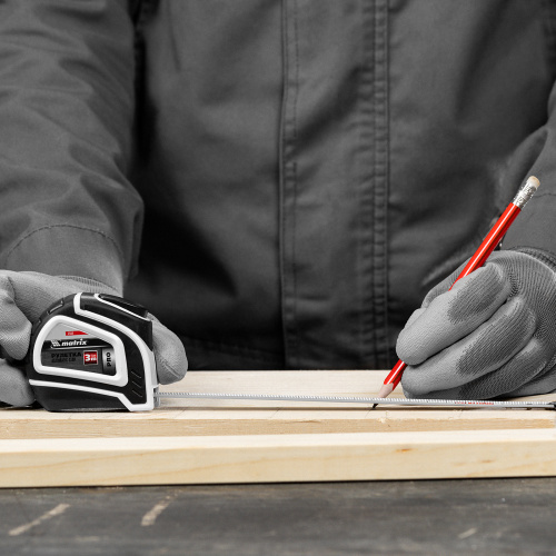 Рулетка Autostop,3 м х 16 мм,двухкомпонентный корпус,автоматическая фиксация,Pro Matrix по ценам производителя в Челябинске с доставкой по всей России