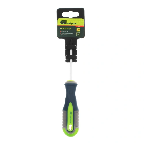 Отвертка, PH1 х 75 мм, CrV, трехкомпонентная рукоятка Сибртех по ценам производителя в Челябинске с доставкой по всей России