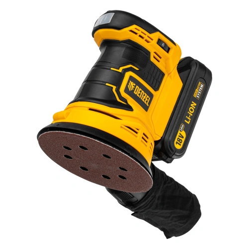 Машина шлифовальная эксцентриковая аккумуляторная COS-125, 18В Li-Ion Denzel по ценам производителя в Челябинске с доставкой по всей России