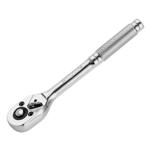 Ключ-трещотка 1/4", 45 зубьев, цельнометаллический, с быстрым сбросом, CrV, хром Сибртех по ценам производителя в Челябинске с доставкой по всей России