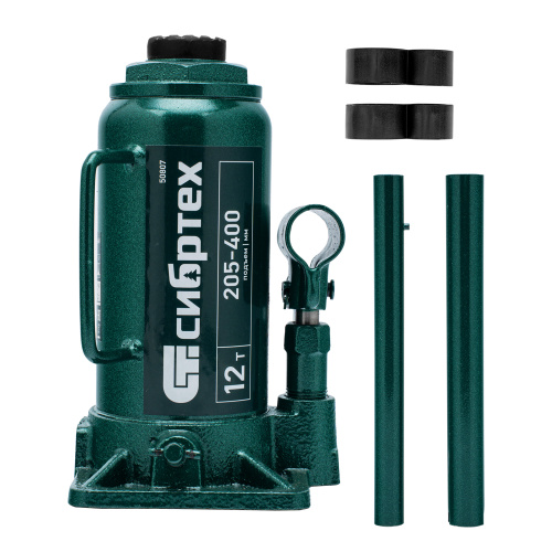 Домкрат гидравлический бутылочный, 12 т, 205-400 мм Сибртех по ценам производителя в Челябинске с доставкой по всей России