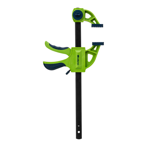 Струбцина F-образная, быстрозажимная, 200 х 70 х 420 мм, пластиковый корпус, фиксатор, двухкомпонентная рукоятка Сибртех по ценам производителя в Челябинске с доставкой по всей России