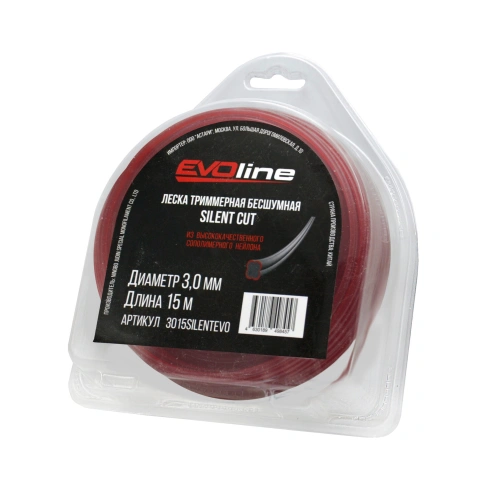 Леска (корд) триммерная EVOline SILENT CUT (3.0 мм, 15 метров) купить в Москве с доставкой по всей России | ProtosMarket.ru
