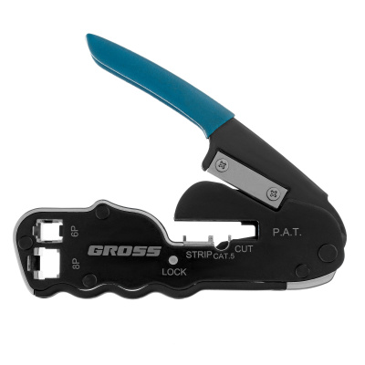 Клещи для обжима телефонных и компьютерных клемм RJ45, 8P и RJ11/12, 6P, компактный размер, CAT5 Gross по ценам производителя в Челябинске с доставкой по всей России