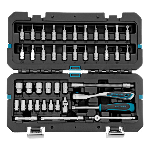 Набор инструментов, 1/4", CrV, 120 зубьев, 42 предмета Gross по ценам производителя в Челябинске с доставкой по всей России