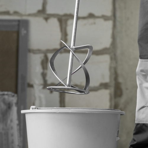 Насадка для миксера, для легких растворов, 160 х 590 мм, оцинкованная, хвостовик резьба М14 Сибртех по ценам производителя в Челябинске с доставкой по всей России