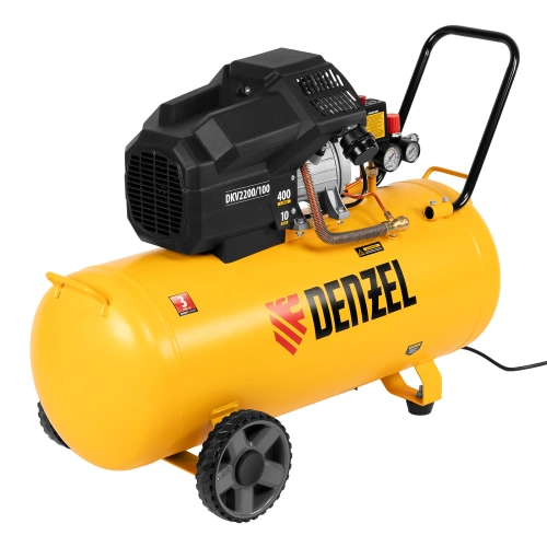 Компрессор воздушный DKV2200/100, Х-PRO 2.2 кВт, 400 л/мин, 100л Denzel по ценам производителя в Челябинске с доставкой по всей России